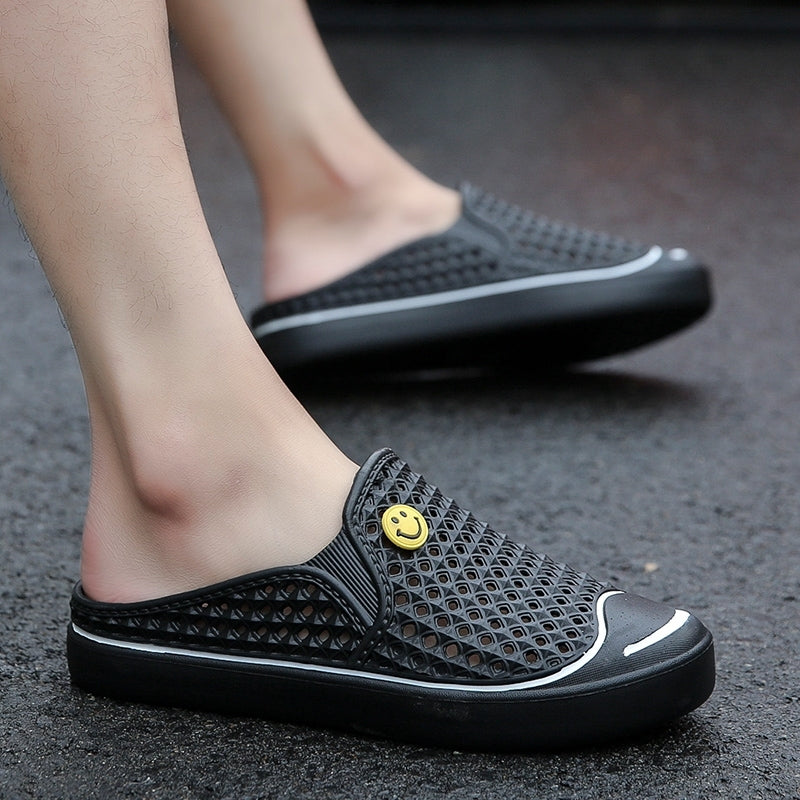 뮬 비치 샌들 커플 앞막힘 슬리퍼 아쿠아슈즈 물놀이 샌들 JIKTEM BW5060931