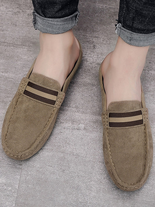 남자 뮬 구두  스웨이드 슬립온 슬리퍼 발편한 여름블로퍼 JIKTEM BW5060907