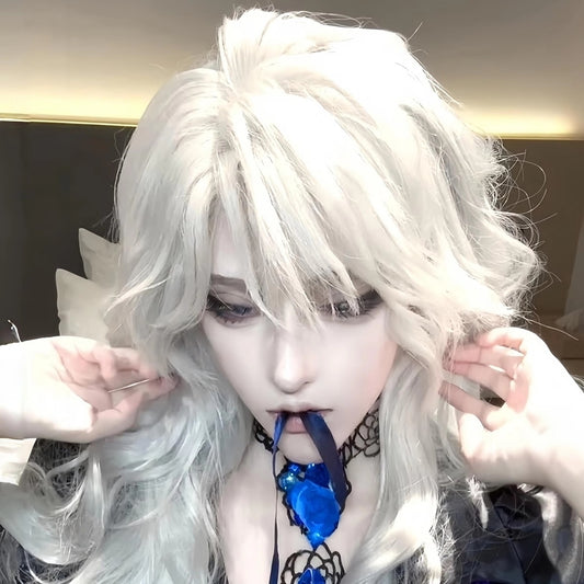 애니메이션 가발 65cm 웨이브 컬러 코스 분장 소품 JIKTEM BW5071915