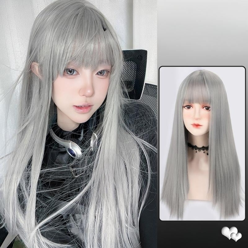 애니메이션 가발 58cm 코스프레이 분장 소품 이벤트용 JIKTEM BW5071932