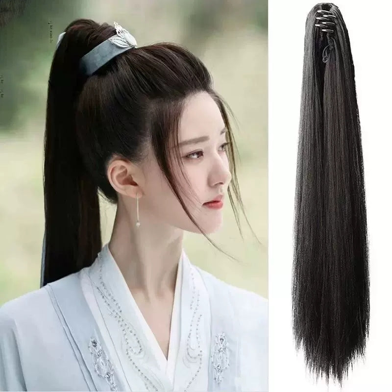 사극 분장 가발 무협 헤어 호위 무녀 긴머리 코스프레 소품 검객 장발 JIKTEM BW5071901