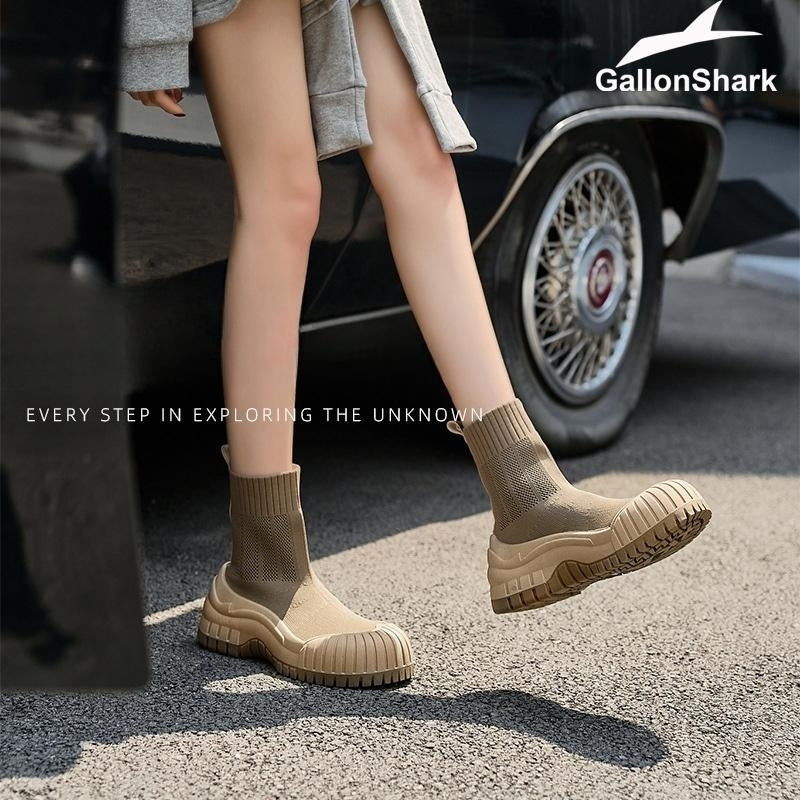 여름부츠 니트 삭스 트레킹화 경량 통기성 패션 캐주얼 워킹화 JIKTEM BW5072914