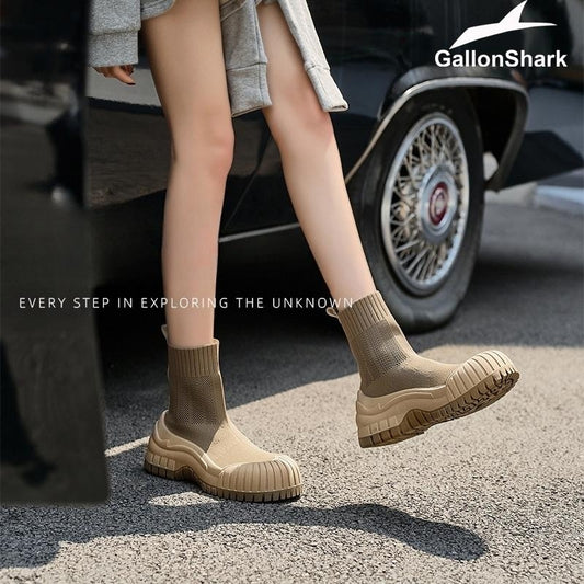 여름부츠 니트 삭스 트레킹화 경량 통기성 패션 캐주얼 워킹화 JIKTEM BW5072914