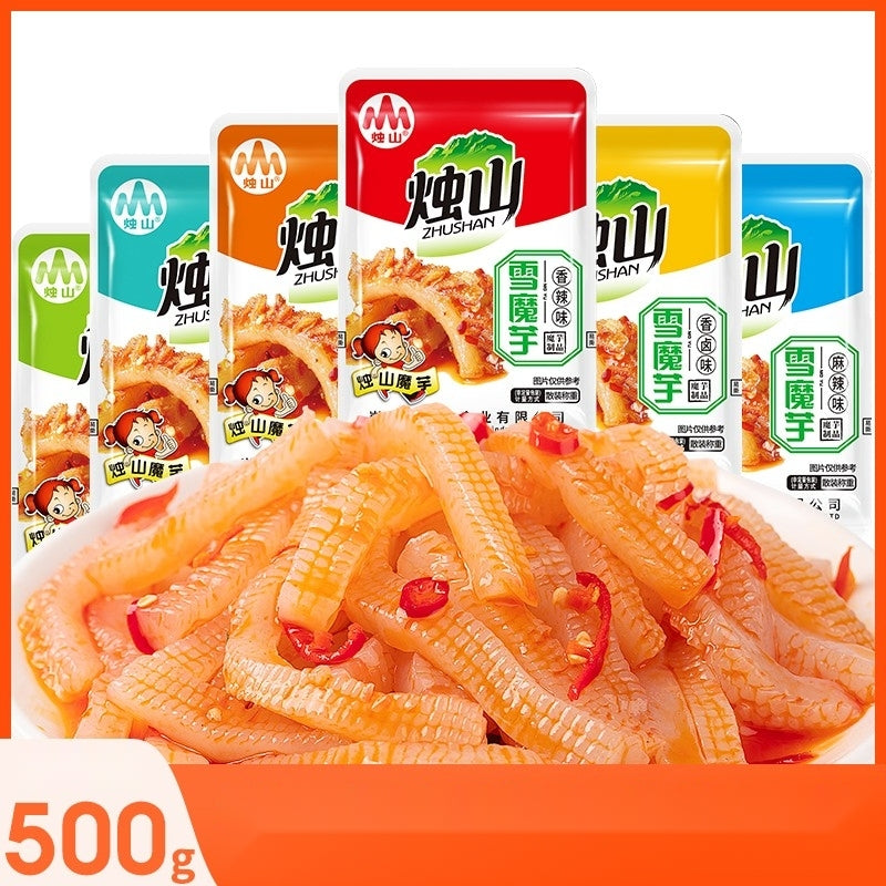 주샨 촉산 마라곤약 500g 라티아오 쫀드기 중국 간식 술안주 JIKTEM BJ5080101
