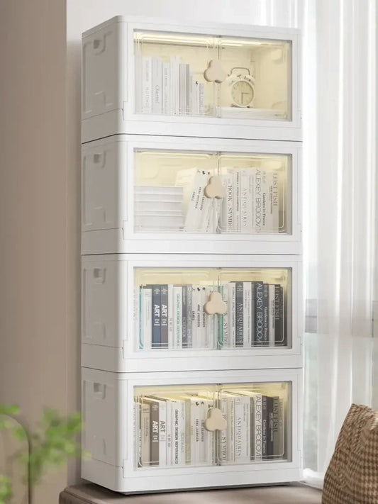 책장 접이식 5단 66cm 75cm 심플 수납함 보관함 서재 거실 JIKTEM BW5080304