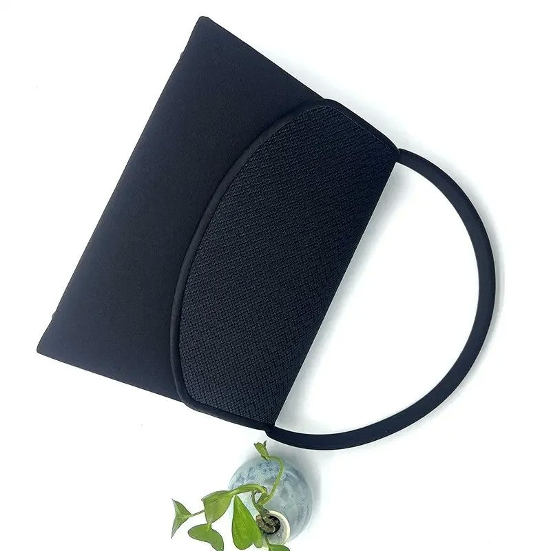 블랙 토트백 미니 핸드백 손가방 심플 복고풍 JIKTEM BW5080616