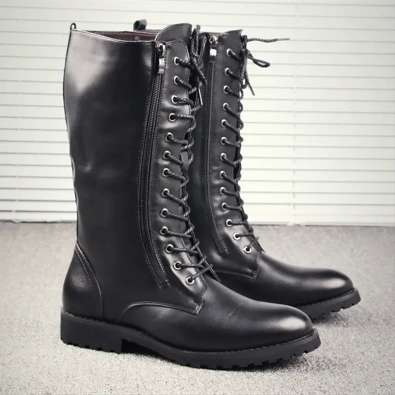 남자 부츠  발편한 워커화 카우보이 라이딩 롱부츠 JIKTEM BW5082110