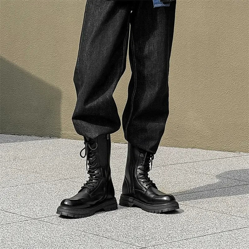 남자 부츠 발편한 하이탑 워커화 숏부츠 전투화 JIKTEM BW5082126