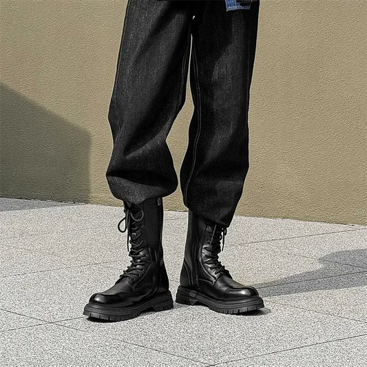 남자 부츠 발편한 하이탑 워커화 숏부츠 전투화 JIKTEM BW5082126