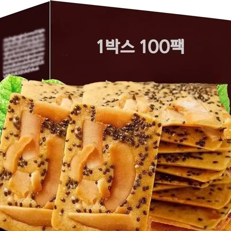 코코넛 비스켓 견과 과자 7gx100팩 대용량 JIKTEM BW5090812