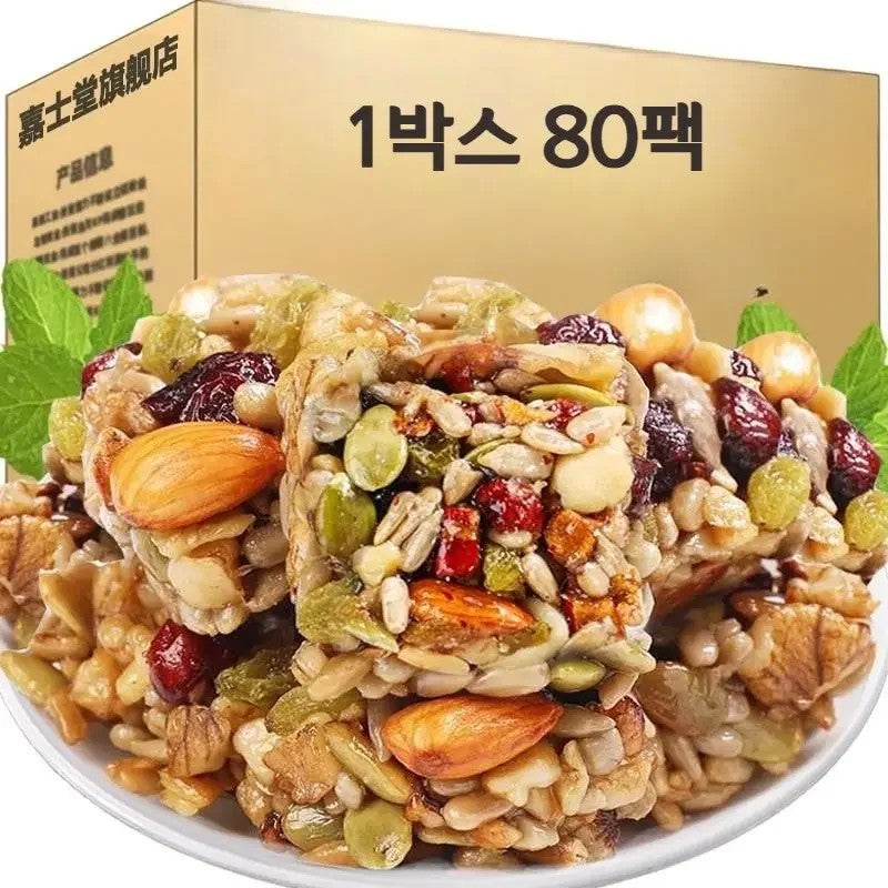 견과 강정 스낵 팔보강정 간식 60팩 80팩 JIKTEM BW5090810