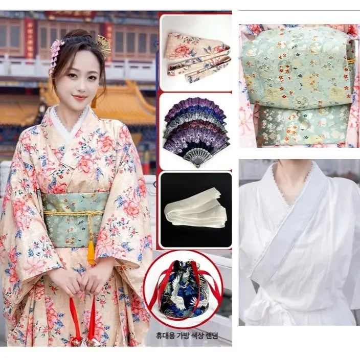 여성 기모노 일본전통민속복 코스프레의상 JIKTEM WW5090903