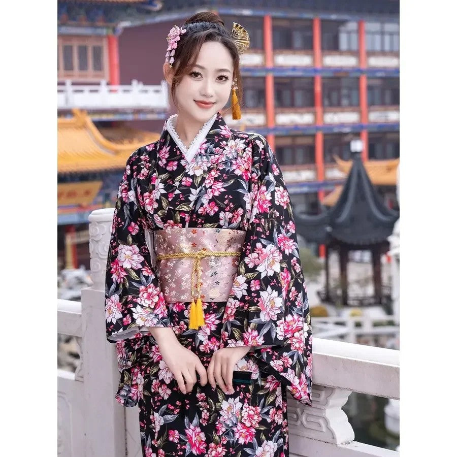 기모노 일본 전통 민속의상 드레스 유카타 코스프레 촬영 의상 JIKTEM WW5090906