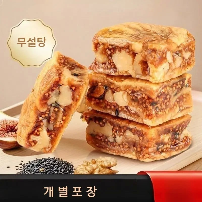 무화과 흑깨 호두파이 샌드위치 250g  2봉 4봉 건강 간식 중국식품 JIKTEM WW5092001