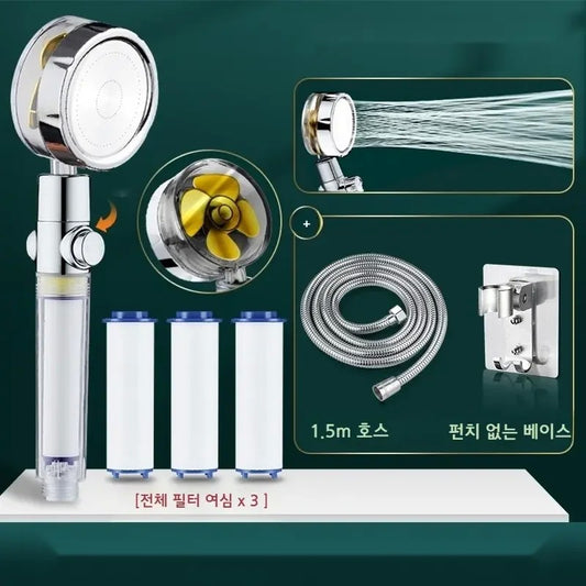샤워기 헤드 정수필터 필터 3P 호스 세트 JIKTEM WW5092701