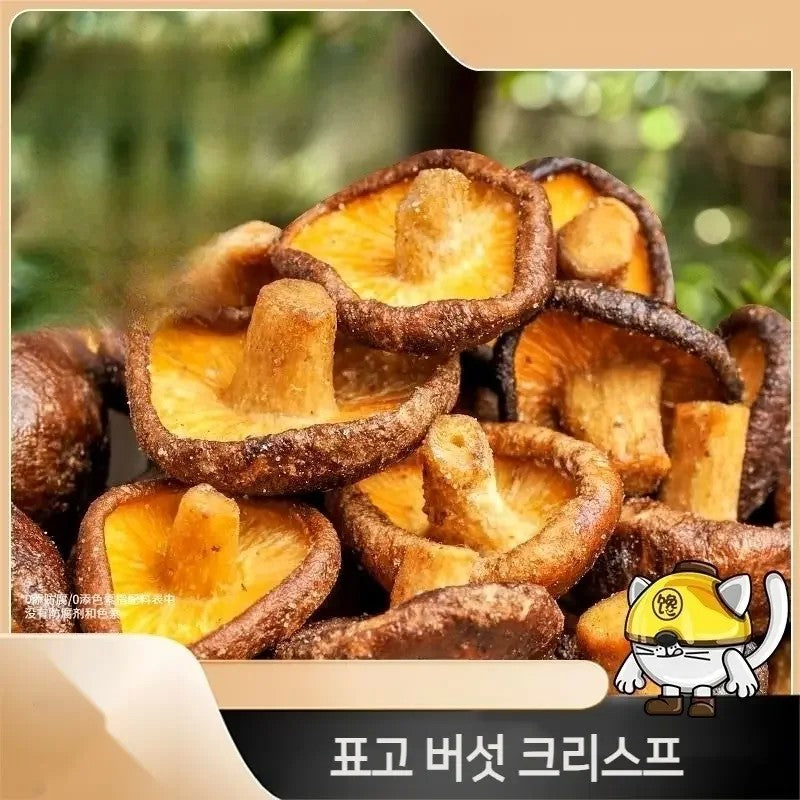 표고버섯 크리스프 3종맛 영양 간식  55g 3봉 중국 동북산 버섯 JIKTEM BJ5101220