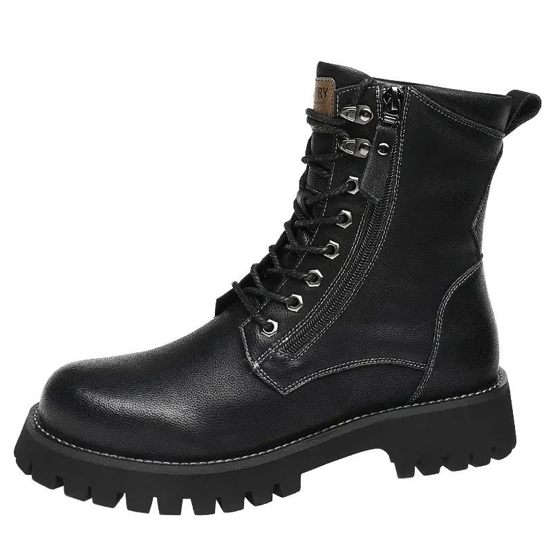 남자 부츠 키높이 복고풍 작전화 라이딩 구두 JIKTEM WW5111519