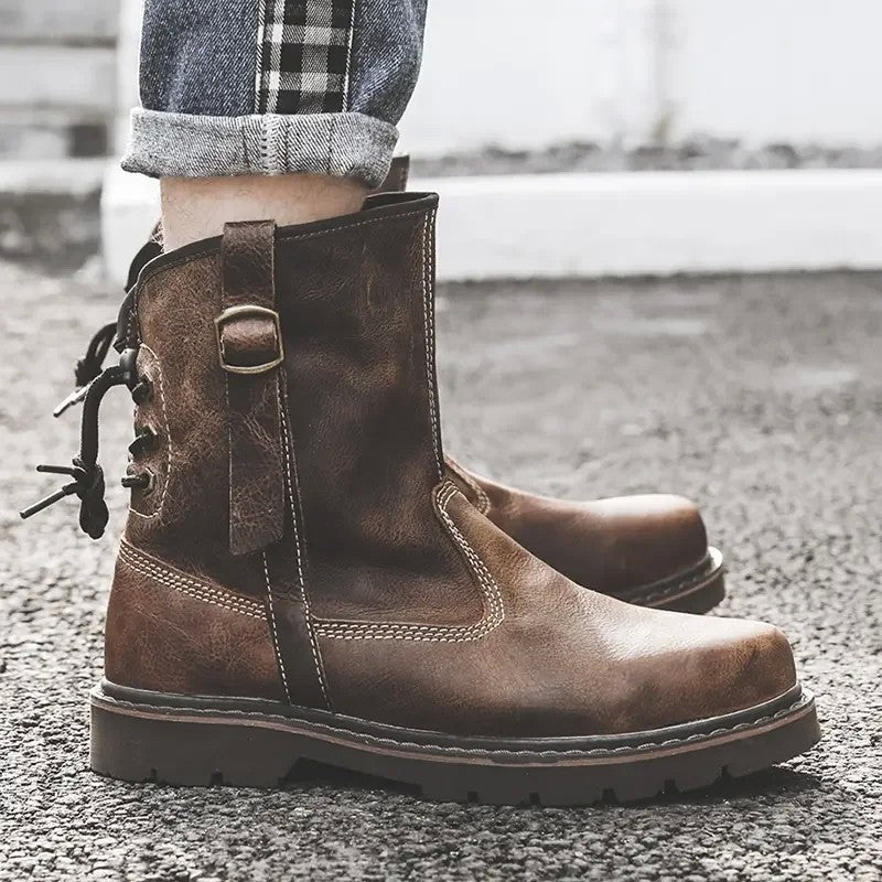 남자 부츠 웨스턴 부츠 복고풍 라이딩 방한화 JIKTEM WW5111522