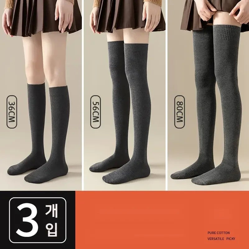 다리토시 3컬레 묶음 숏 미디 롱 삭스 방한 JIKTEM WW5111907