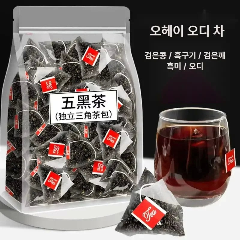 블랙 5보차 흑깨 흑구기자 흑오디 50팩 100팩 JIKTEM WW5112606