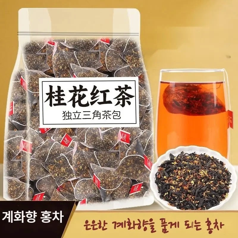 계화홍차 화차 꽃차 50팩 100팩 중국차 JIKTEM WW5112603