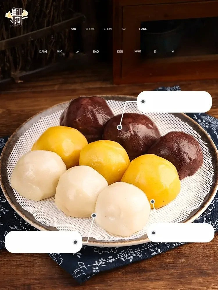 떠우보우 찹쌀떡 360g 3봉 4봉 중국 동북 잡곡떡 JIKTEM BJ5120209