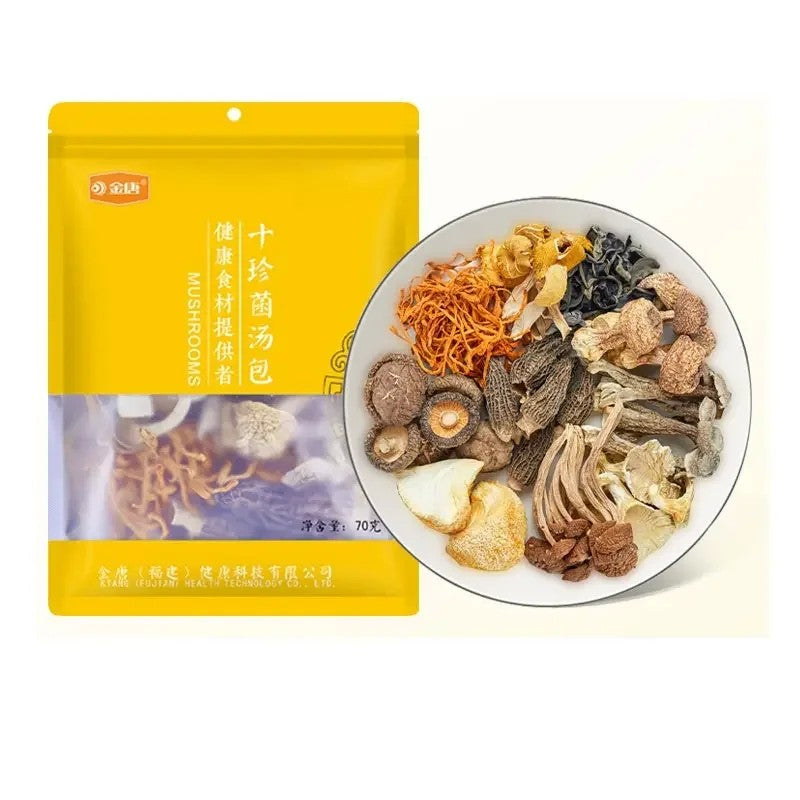 말린버섯 10종 모듬 70g 3팩 10종 건조버섯 수프팩 JIKTEM WW5120409