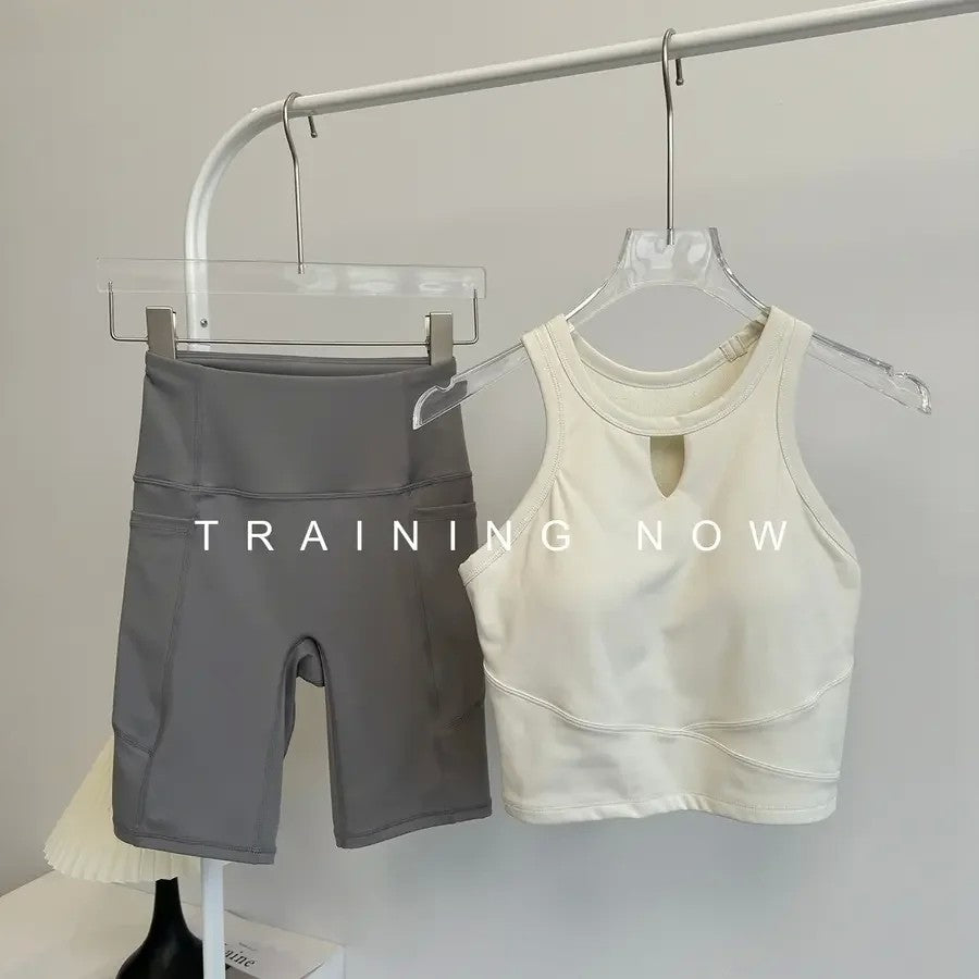 여성 요가복 상하 세트 런닝복 트레이닝 싸이클 의상 JIKTEM WW5120910