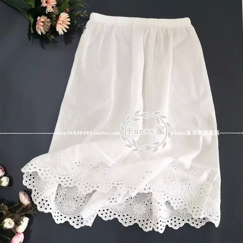 면레이스 속치마 미니 미디 롱 화이트 JIKTEM WW5122409