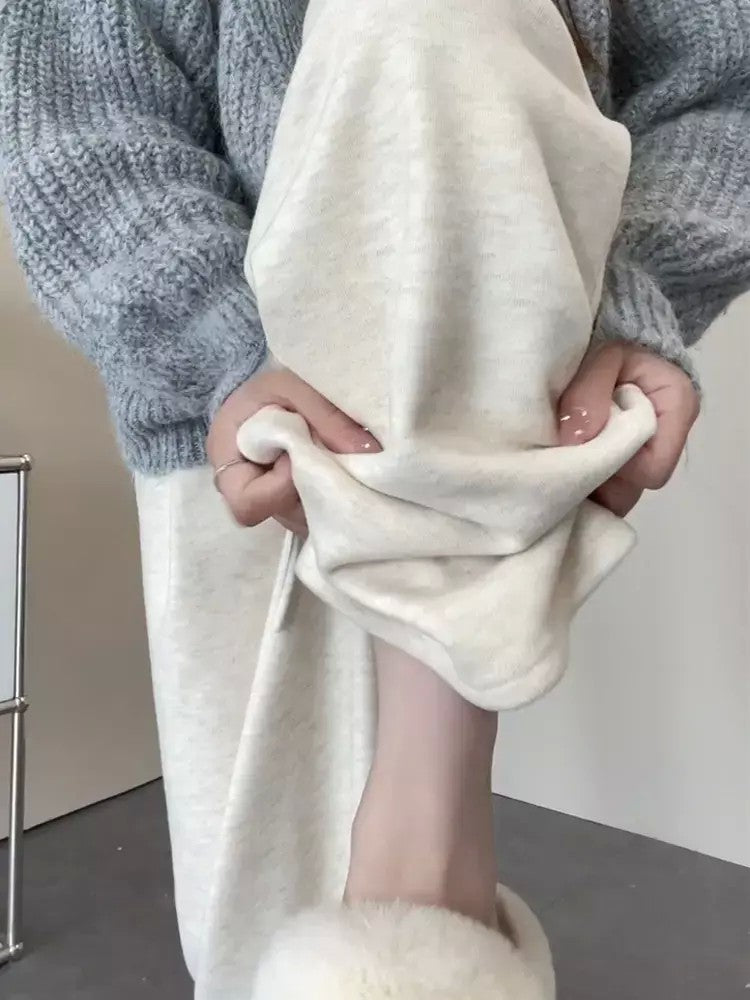 기모팬츠 융팬츠 와이드 스트라이트 JIKTEM BJ5122302
