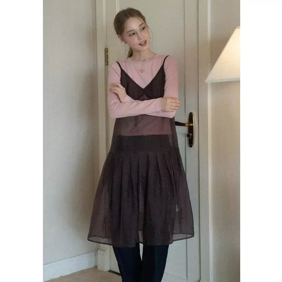 쉬폰 이너 드레스 원피스 속치마 비치룩 JIKTEM WW6010805