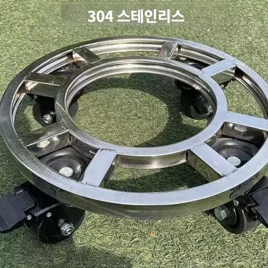화분 받침대 바퀴달린 이동식 튼튼 스텐 대형 어항 트레이 받침 JIKTEM 6B0801