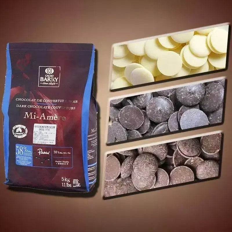 코팅초콜릿 다크 밀크 화이트 초코칩 500g 2개 JIKTEM 6C0610