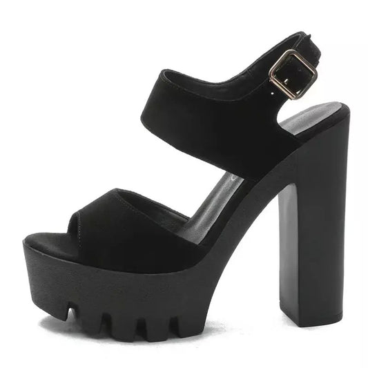 12cm 웨딩슈즈 가보시 통굽 샌들 키높이 무대신발 JIKTEM 6C1201