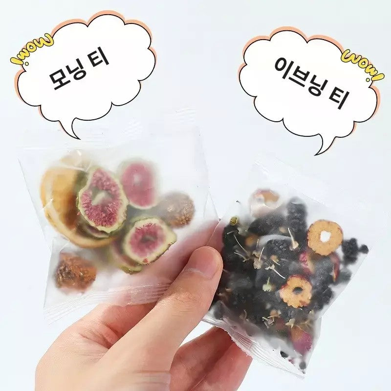 모닝티 이브닝티 꽃차 과일차 10g 40개 20개 JIKTEM 6C1706