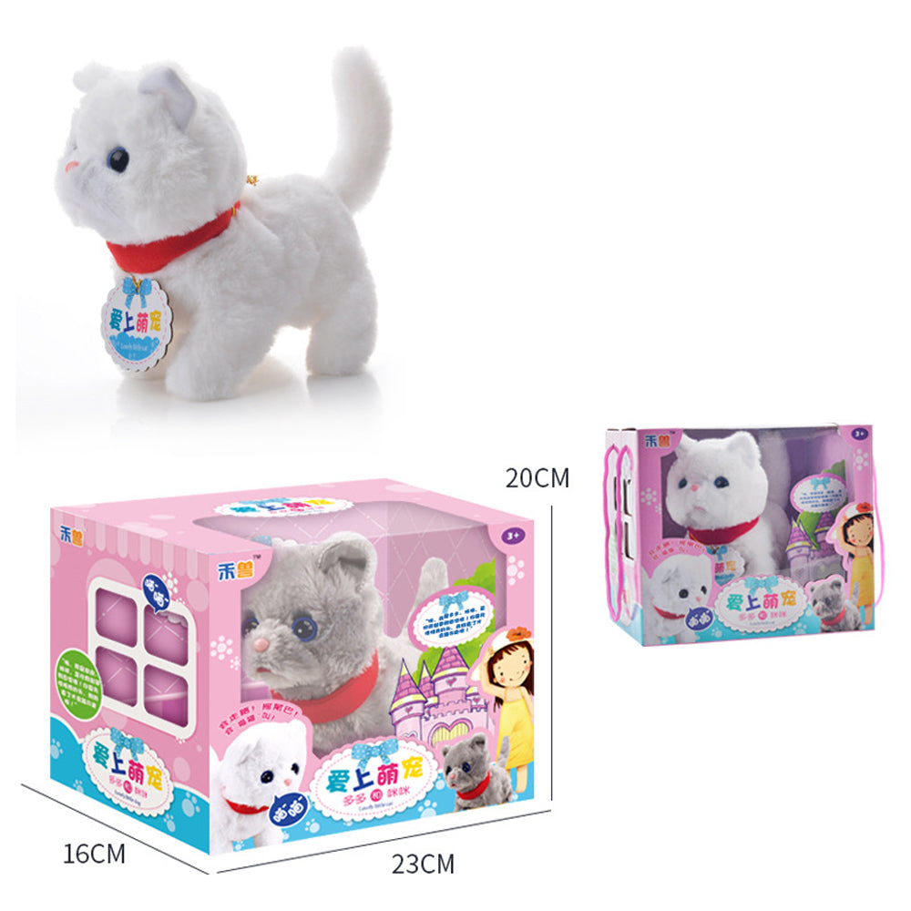Q0111815 움직이는 로봇 고양이 인형 스마트 애완동물 피규어