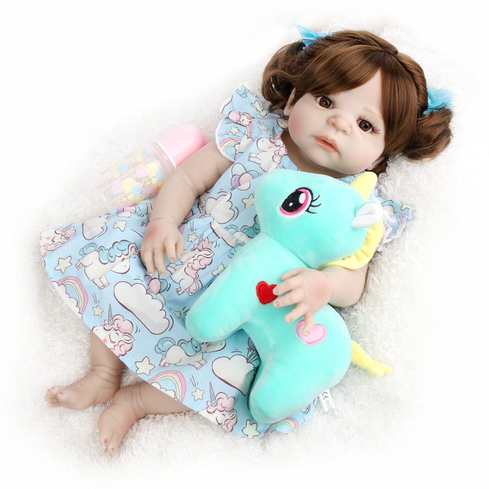 J1010510 진짜같은 아기인형 목욕놀이 엄마놀이 55cm NPK 리본돌