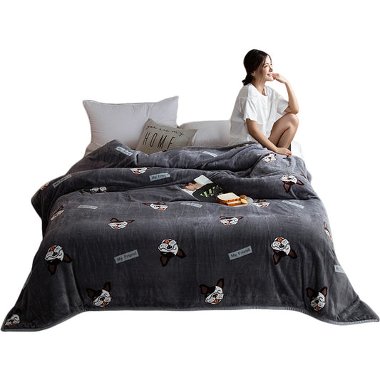 Q1020303 두툼 극세사 밍크 담요 부드러운 양면 양털 담요 쇼파블랭킷