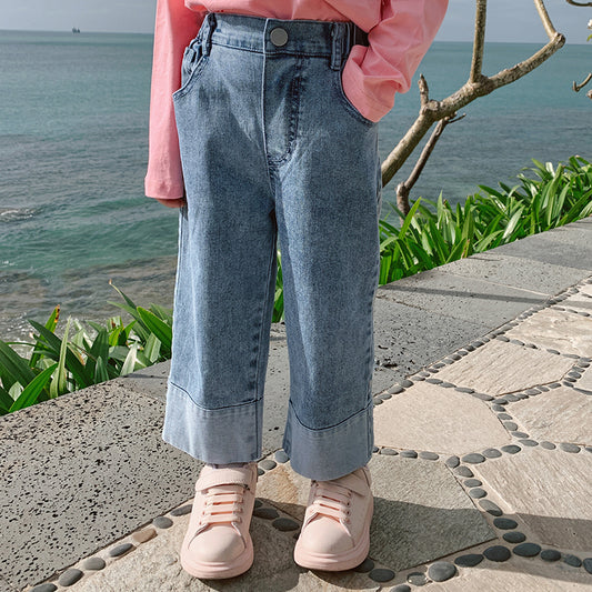 Q1021915 키즈 예쁜 청바지 봄신상 슬랙스 데님팬츠