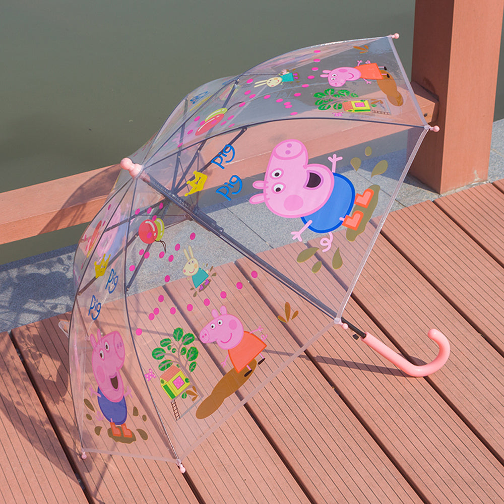 Q1022416 유아동 어린이 투명 우산 캐릭터 수동 우산 시야확보 안전 빗길