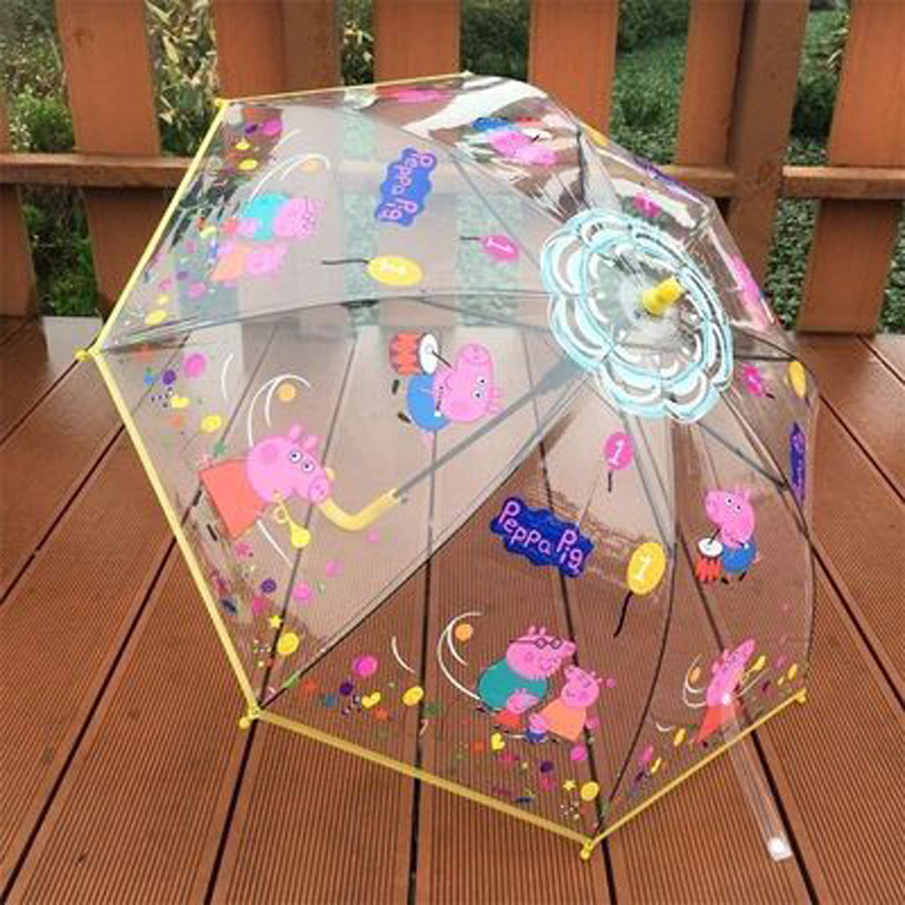 Q1022416 유아동 어린이 투명 우산 캐릭터 수동 우산 시야확보 안전 빗길