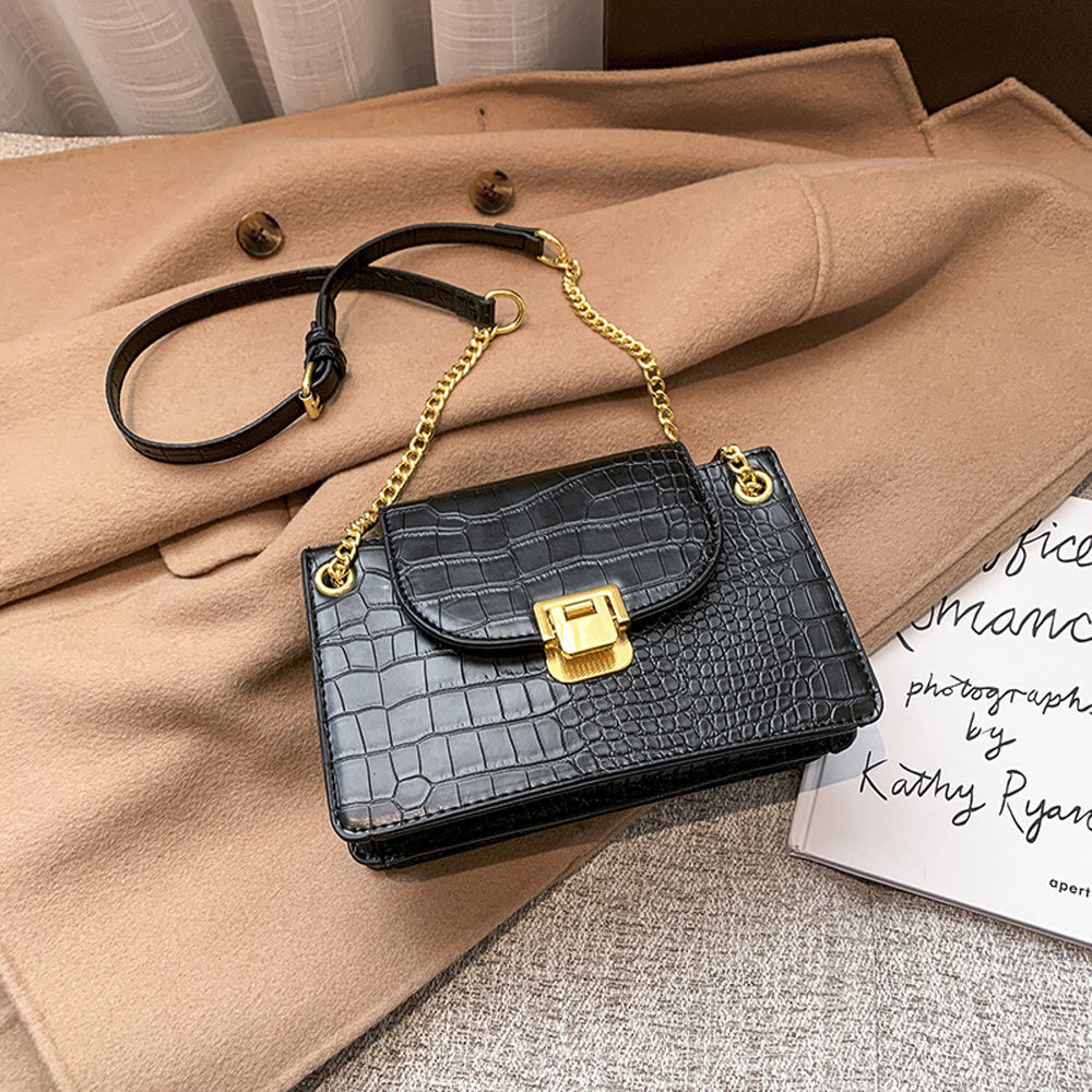 Z1040841 클래식패턴 크로스백 스몰백 체인링 가방끈