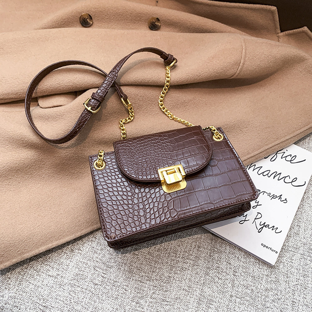 Z1040841 클래식패턴 크로스백 스몰백 체인링 가방끈