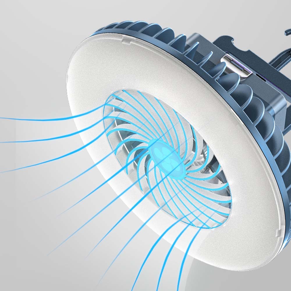 텐트용 캠핑용 조명 써큘레이터 선풍기 Q10624110 LED무드등 무선 충전식