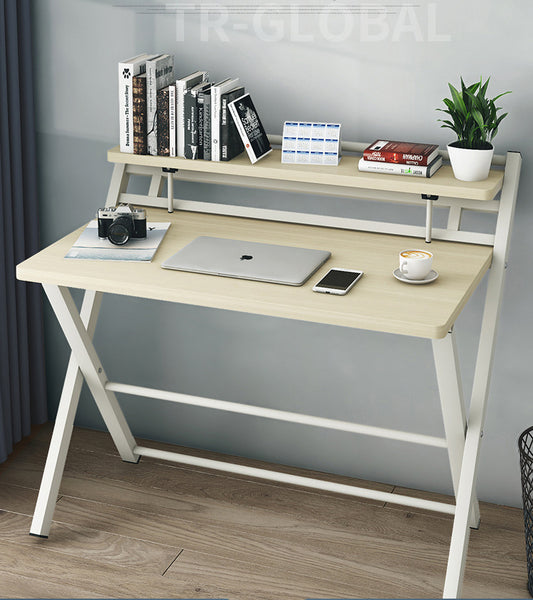 원터치 폴딩 책상 자취방 심플 디자인 접이식 선반책상  T1091064