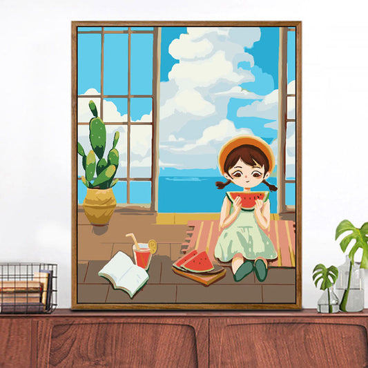 피포페인팅 퍼즐페인팅 취미생활 DIY 유화그리기 풍경 Q1091777