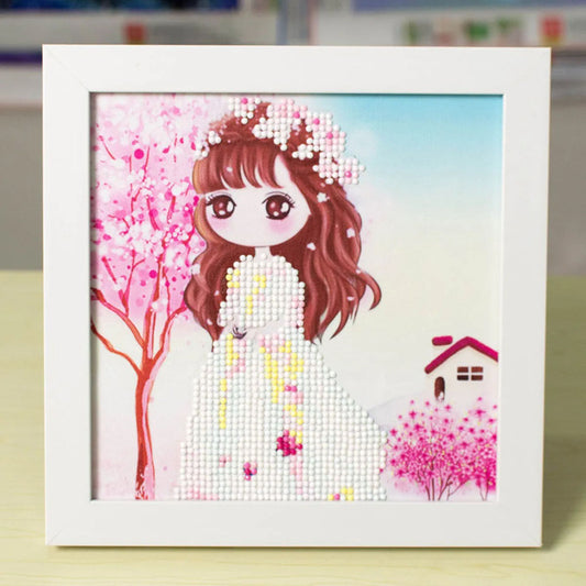 보석십자수 어린이 구슬 큐빅 십자수 명화그리기 큐빅페인팅 액자 Q1091790