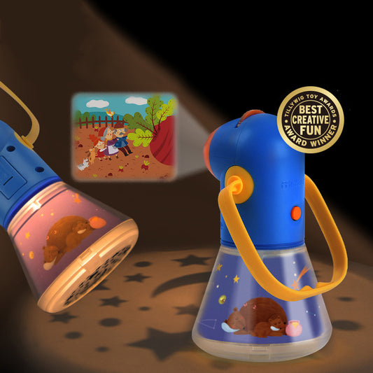 어린이교육 투영장난감 수면등 스토리 무드등 프로젝터 빛나는 장난감  T1091861