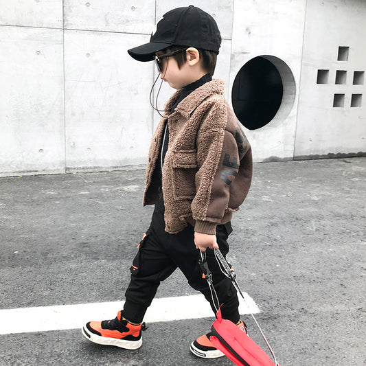 뽀글이 무스탕 점퍼 남아 따뜻한 방한 자켓 데일리  M1101107