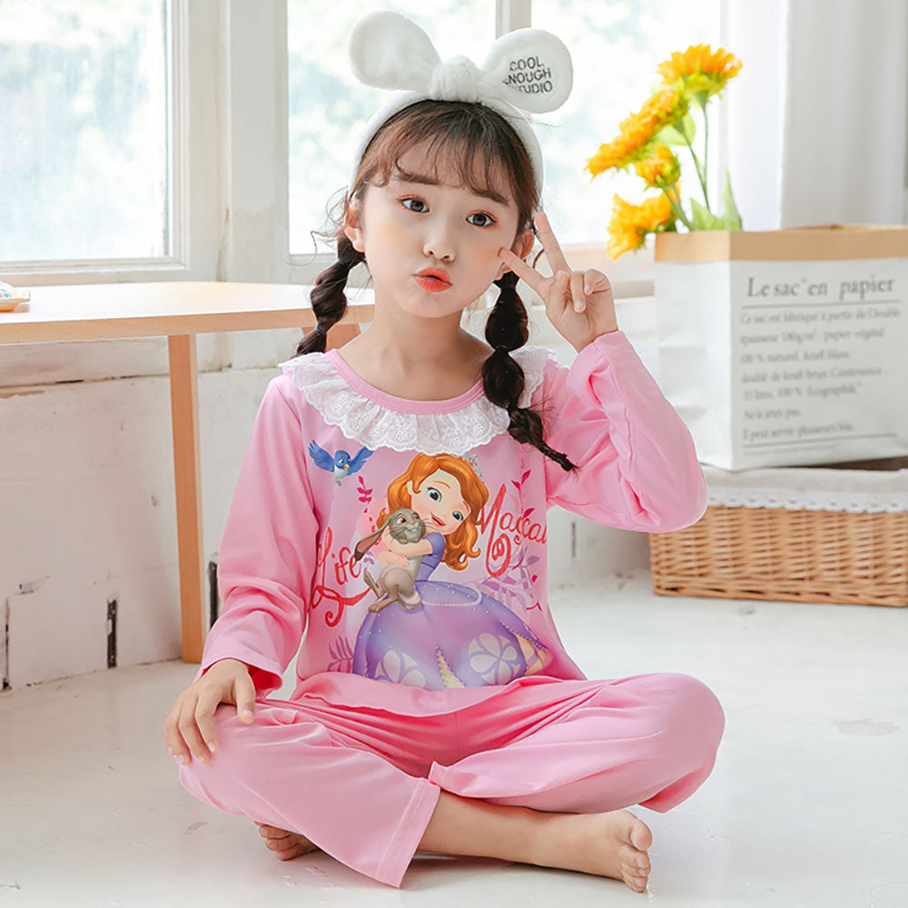 공주님 프릴 잠옷세트 순면 홈웨어세트  Q1102171